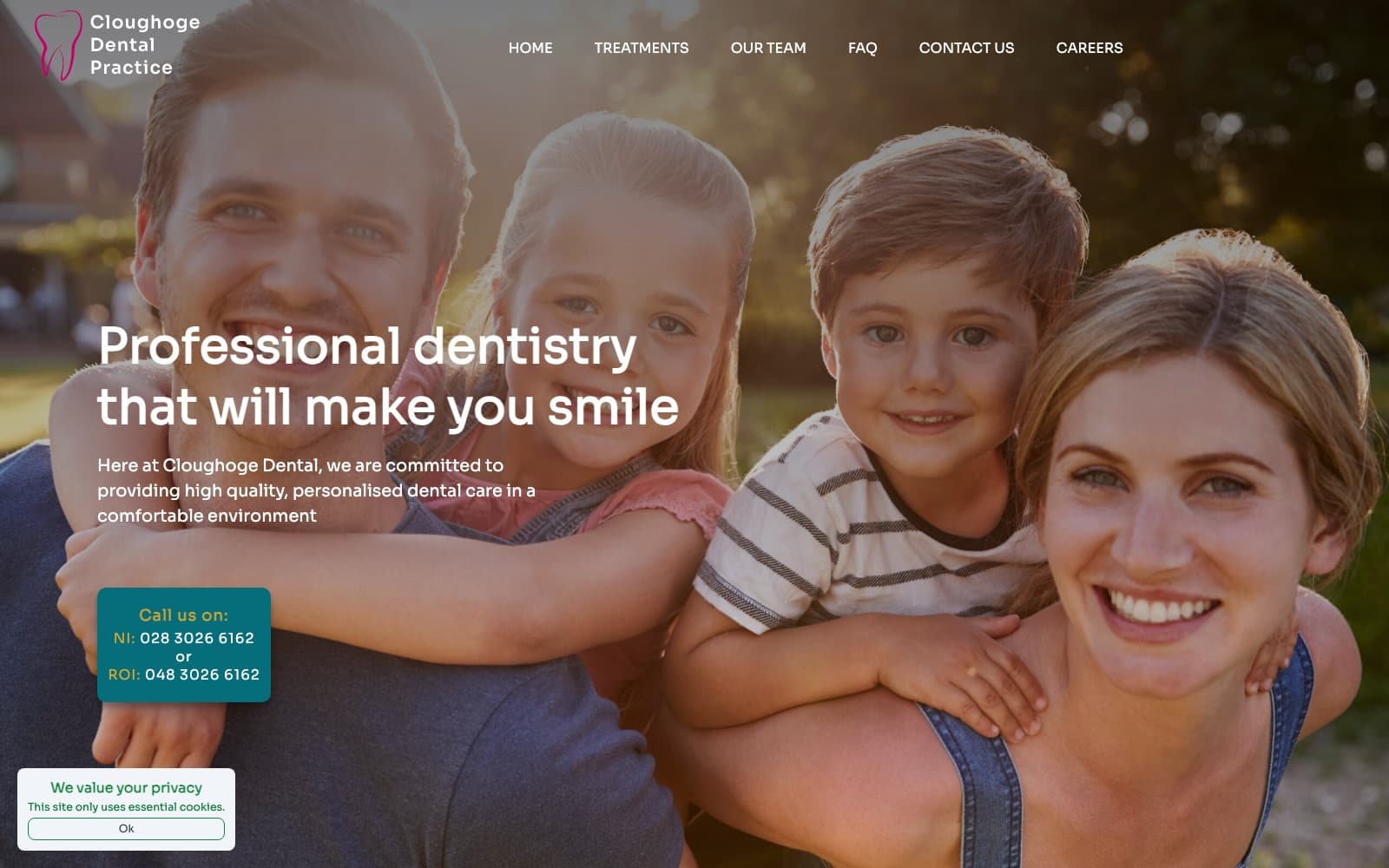 Cloughoge Dental Practice project preview